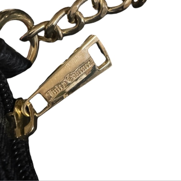 LOW START Juicy Couture Y2K Black Baguette Shoulder Bag NO CALLOUTS - Picture 5 of 6